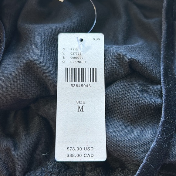 Anthropologie Eri Ali Ramona Lace Off the Shoulder Top Black Long Sleeve M NEW - Picture 11 of 14